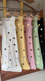 VESTIDO CANELADO ESPELHADO