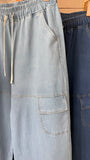 CALÇA CARGO JEANS