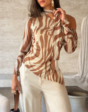 BLUSA TULE ZEBRA