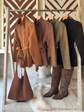 PARKA SUEDE BIANCA