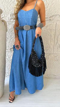 VESTIDO LONGO JEANS