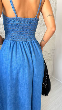 VESTIDO LONGO JEANS