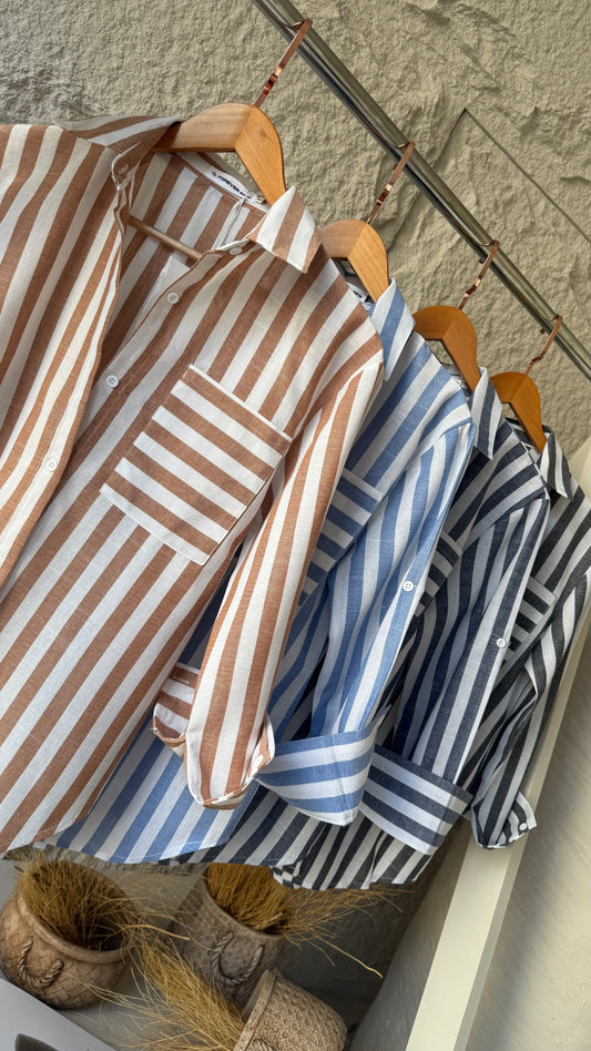CAMISA LINHO LISTRAS