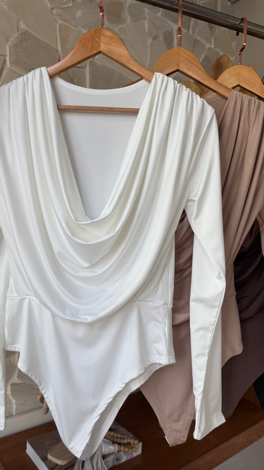 BODY MAXI GOLA MANGA LONGA