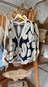 KIMONO CROCHE DUO COLOR