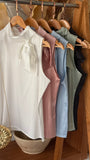 BLUSA GOLA ACETINADA