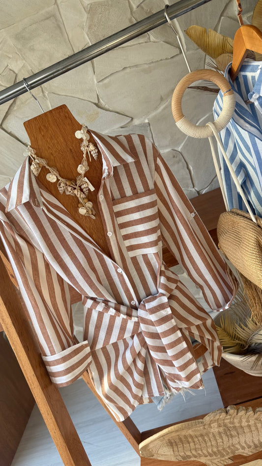 CAMISA LINHO LISTRAS