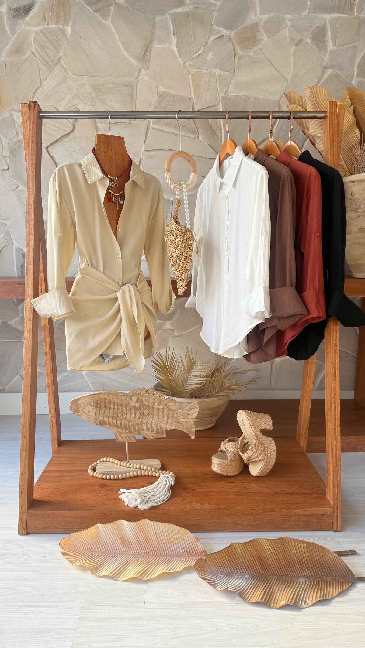 CAMISA  VISCOLINHO COM LENÇO