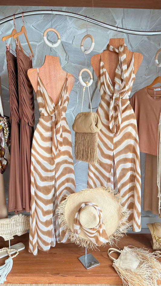 VESTIDO LONGO ANIMALE