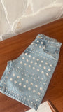 BERMUDA  JEANS APLICAÇÃO