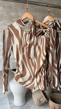 BLUSA TULE ZEBRA