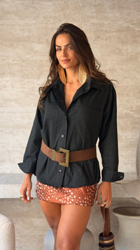 CAMISA SARJA BOLSOS