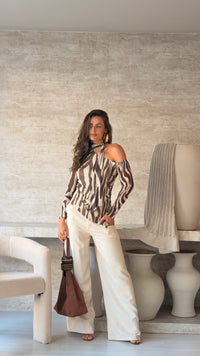 BLUSA TULE ZEBRA