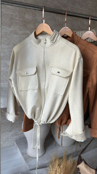 JAQUETA SUEDE ZÍPER