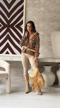 CAMISA XADREZ FELTRO