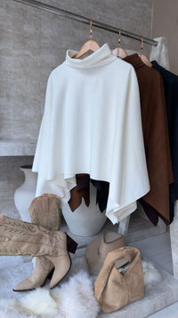 MAXI PONCHO SUEDE