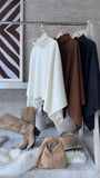 MAXI PONCHO SUEDE