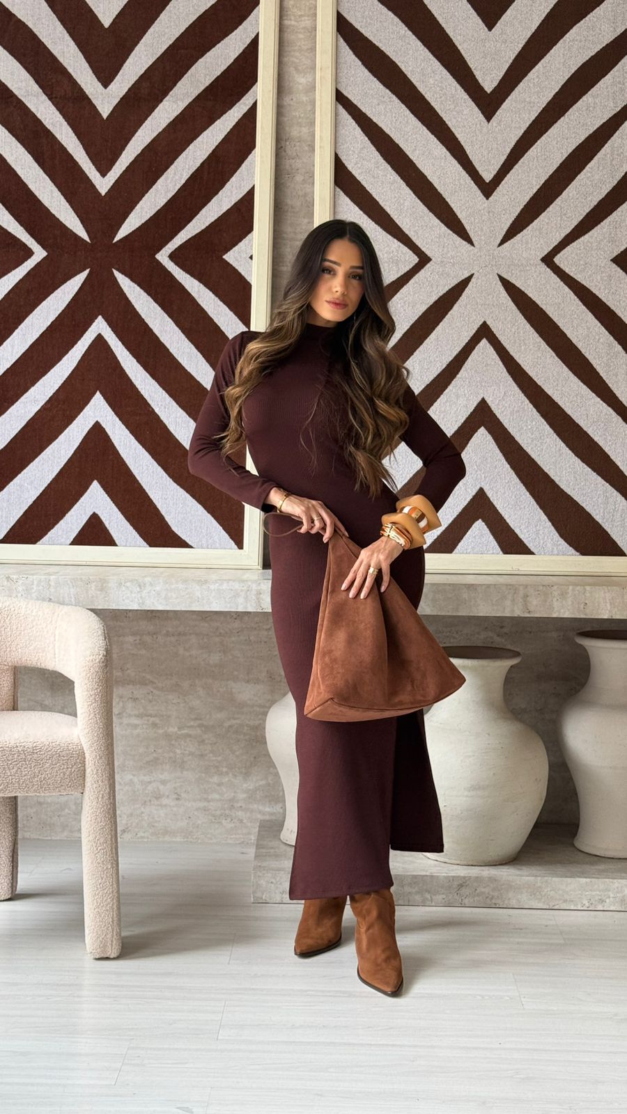 VESTIDO CANELADO PREMIUM