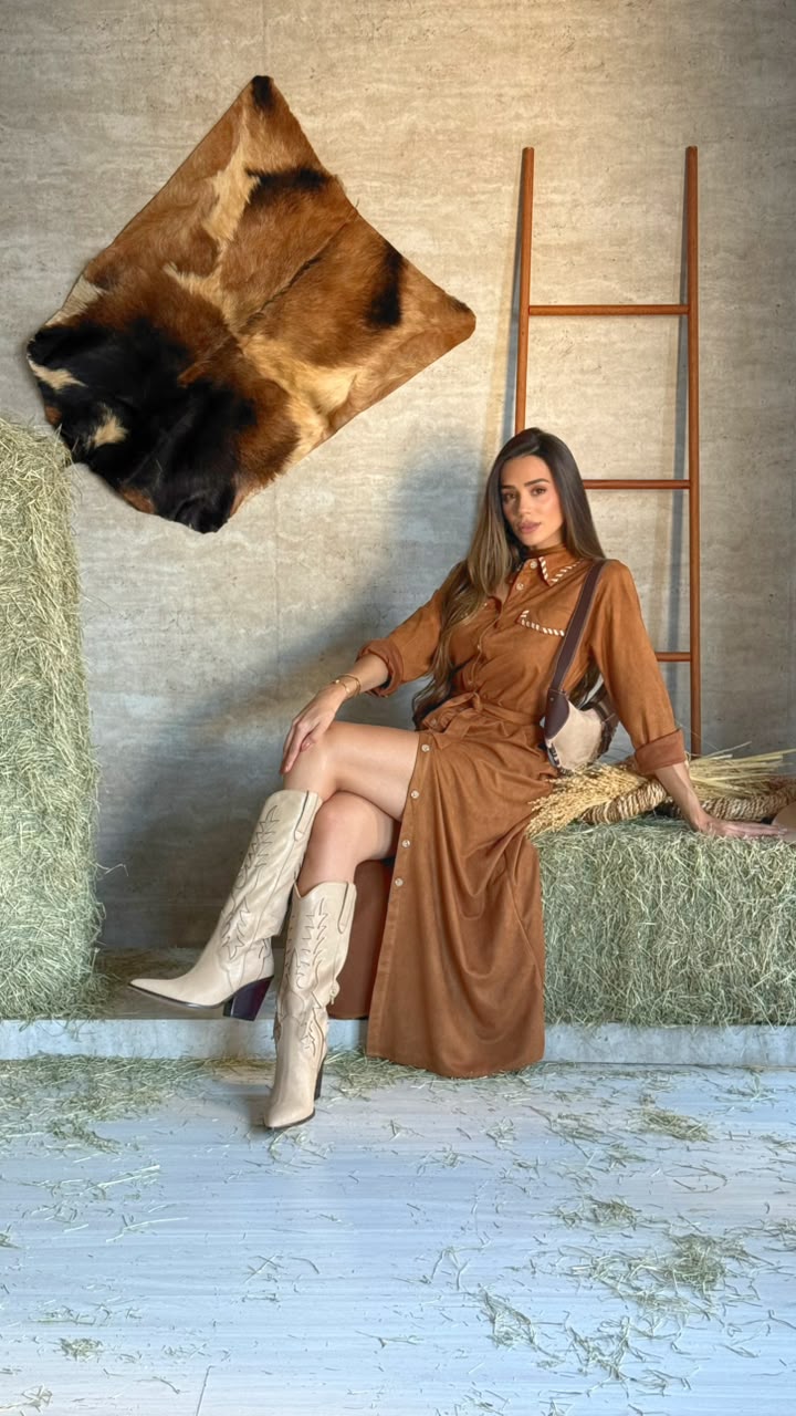 VESTIDO SUEDE WESTERN