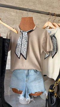 BLUSA MODAL COM LENÇO