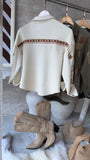 CAMISA SUEDE BORDADA