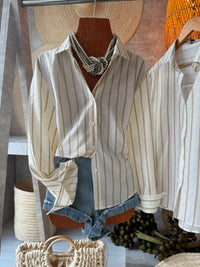 CAMISA LISTRAS BORDADA