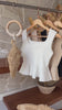 BLUSA PEPLUM CANELADA INCORPADA