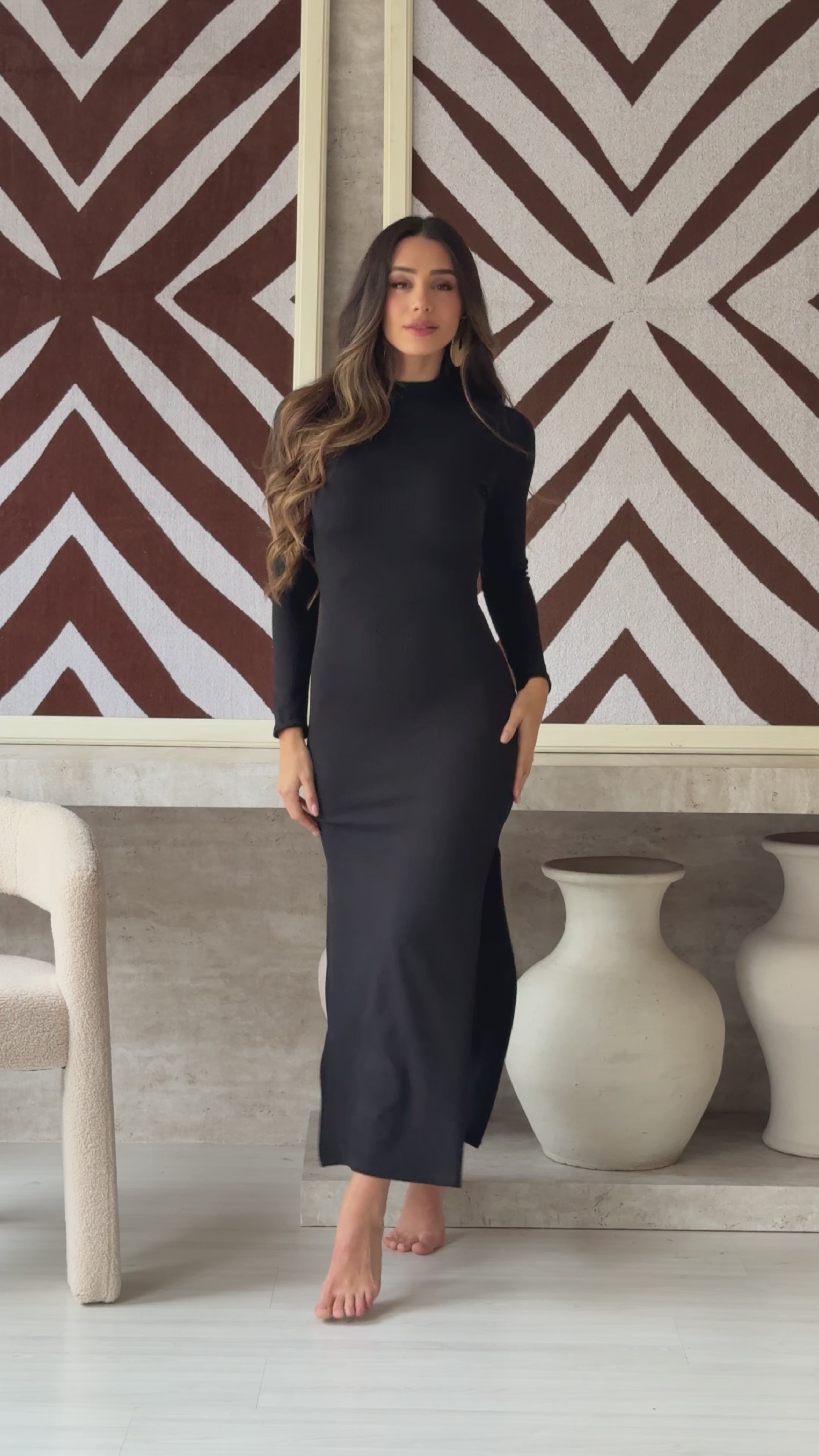 VESTIDO CANELADO PREMIUM