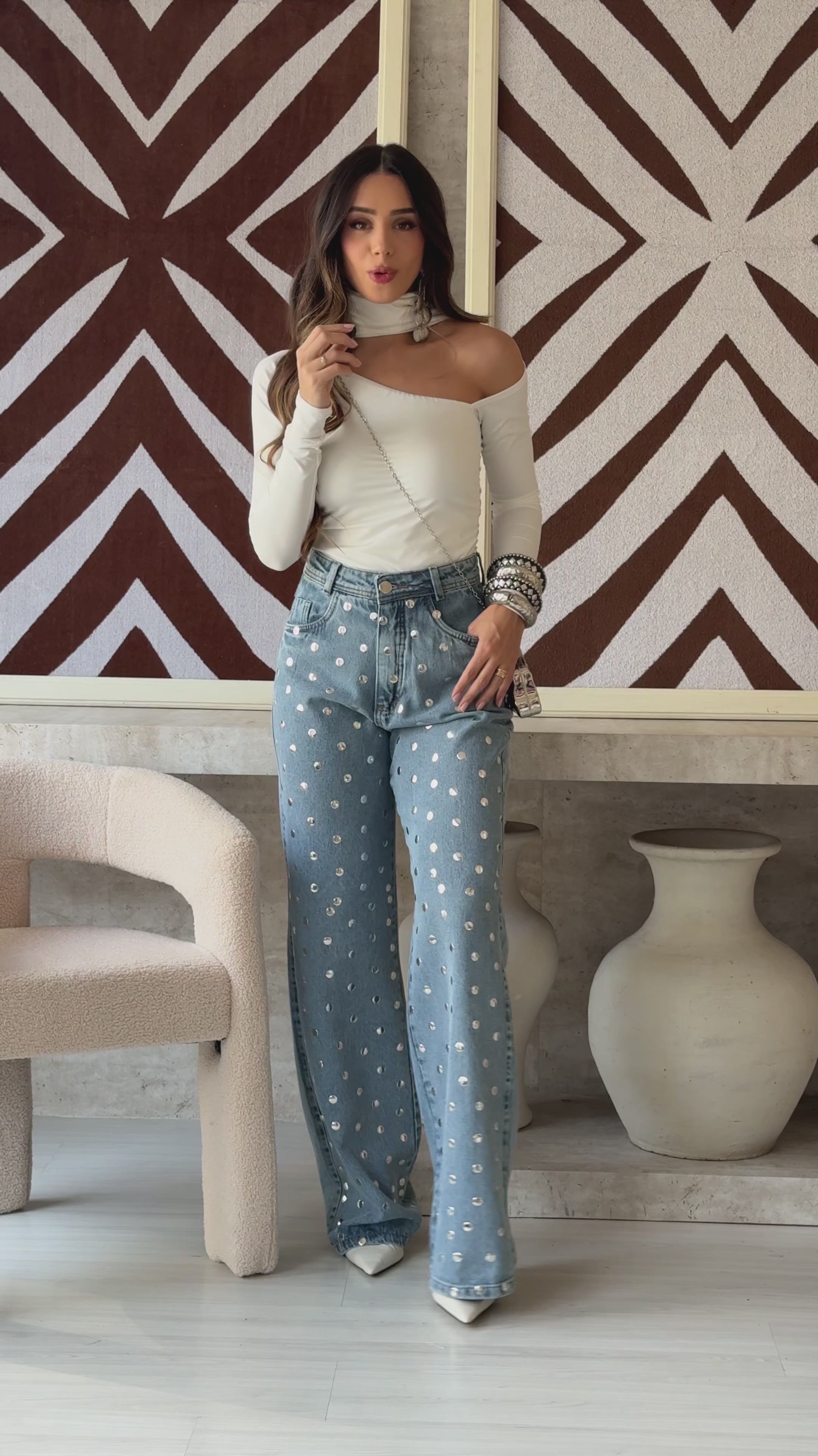 WIDE LEG BORDADA