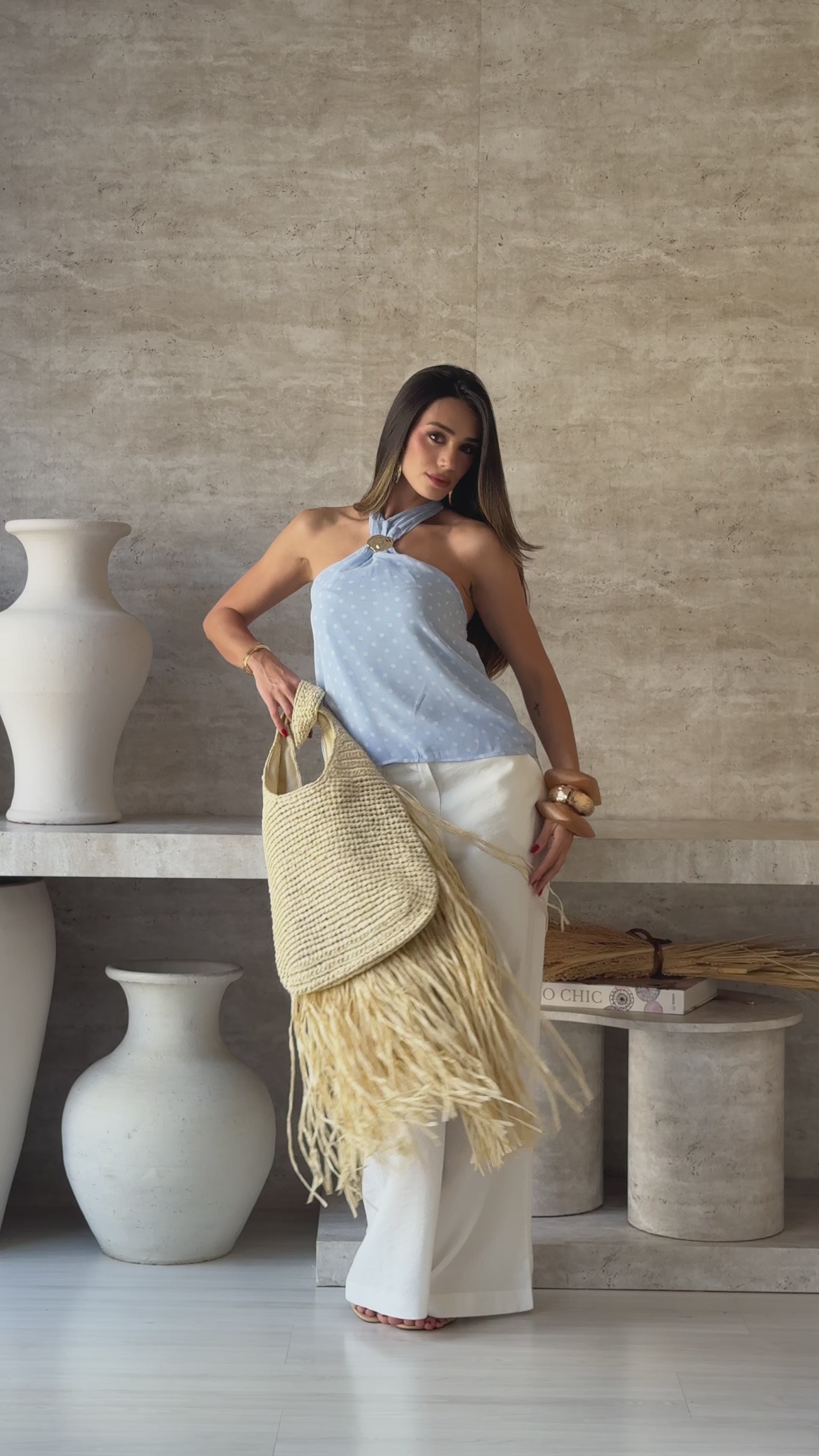 BLUSA POÁ CHIFFON