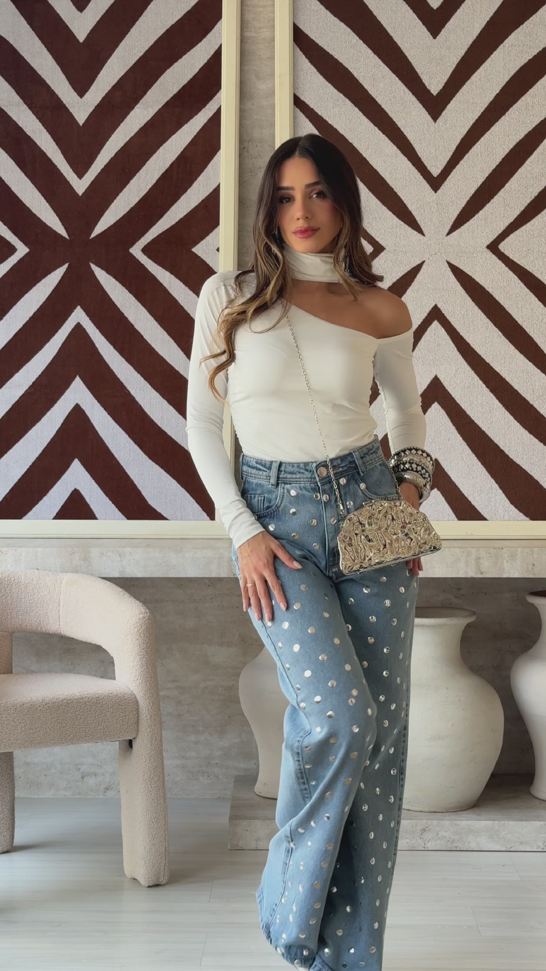WIDE LEG BORDADA