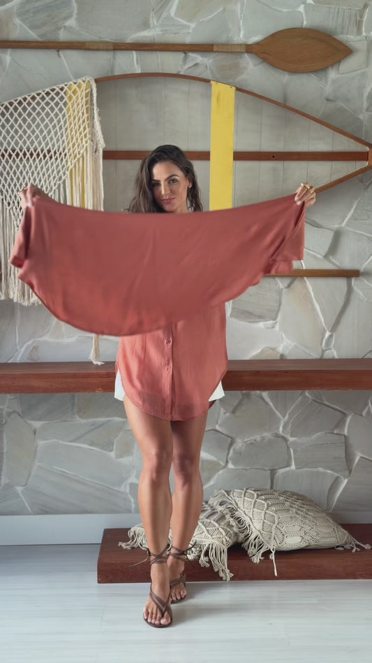 CAMISA VISCOLINHO COM LENÇO