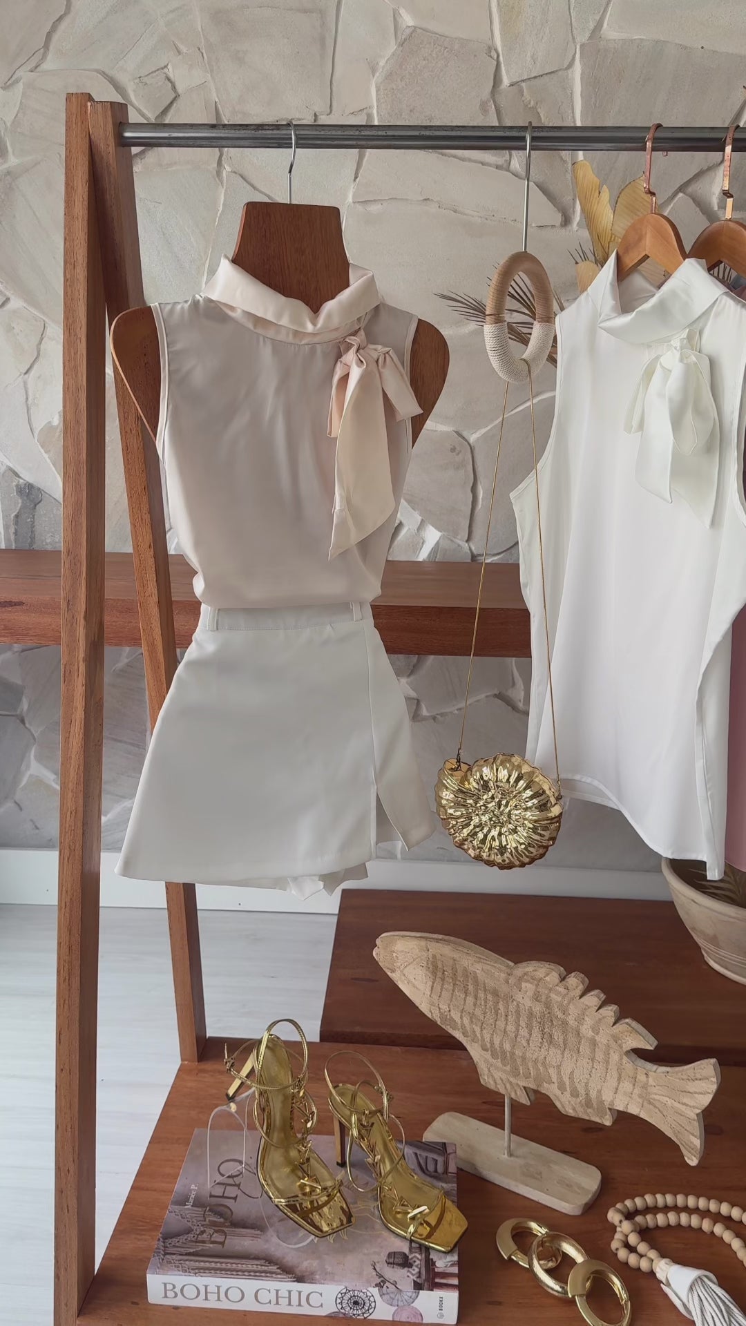 BLUSA GOLA ACETINADA
