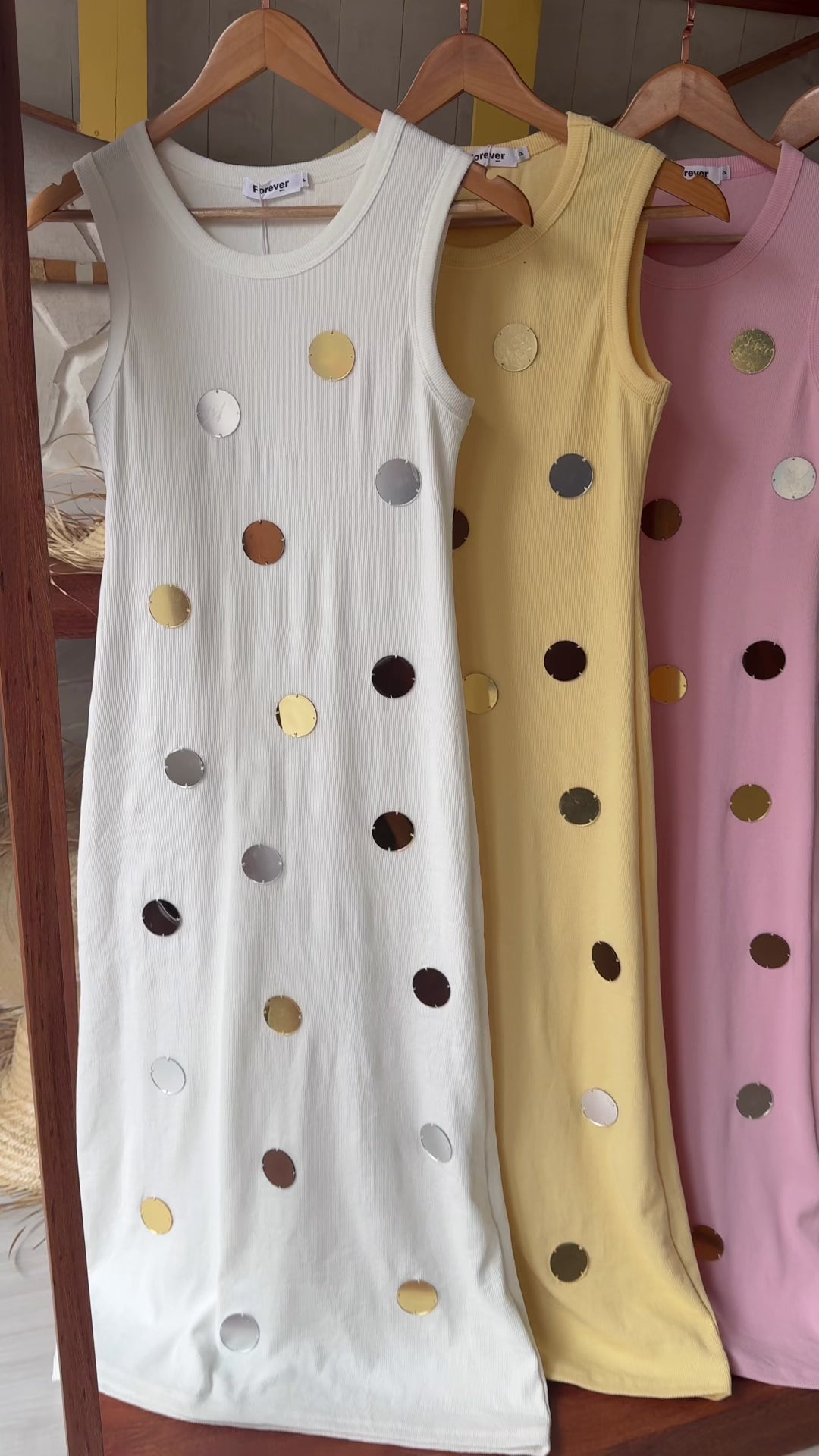 VESTIDO CANELADO ESPELHADO